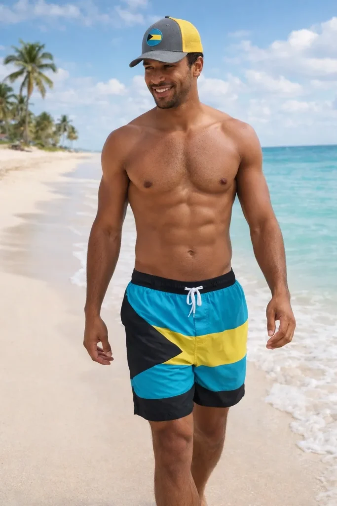 Bahamas Flag Trucker Hat